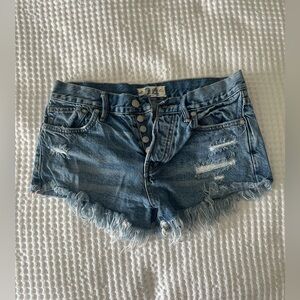 Free People Jean shorts